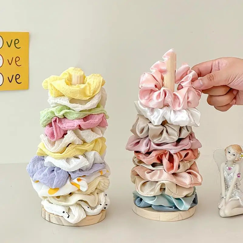 Wood Hair Scrunchie Organizer Stand | Headband & Bracelet Holder