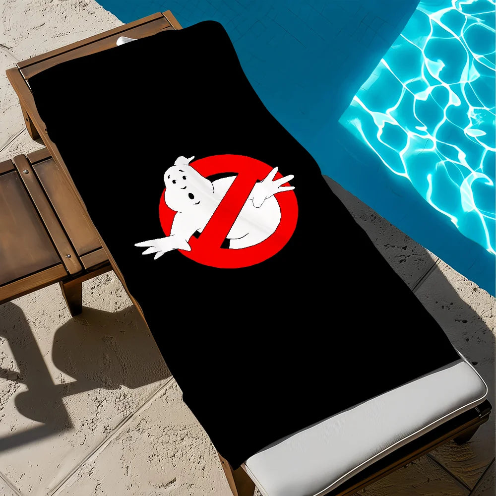 Ghostbusters Anime Quick-Dry Beach Towel | Soft Pool & Travel Quick-Dry Beach Towel Peaceful Pleasures Health and Wellness z4 STJ90x180CM