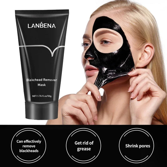 LANBENA Blackhead Remover Peel-Off Mud Mask 50g | Face & Nose Peel-Off Face Mask Oasis Select Default Title