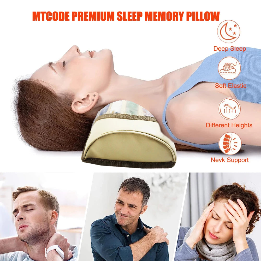 Amethyst Jade Gemstone Therapy Pillow | Crystal Neck Massager
