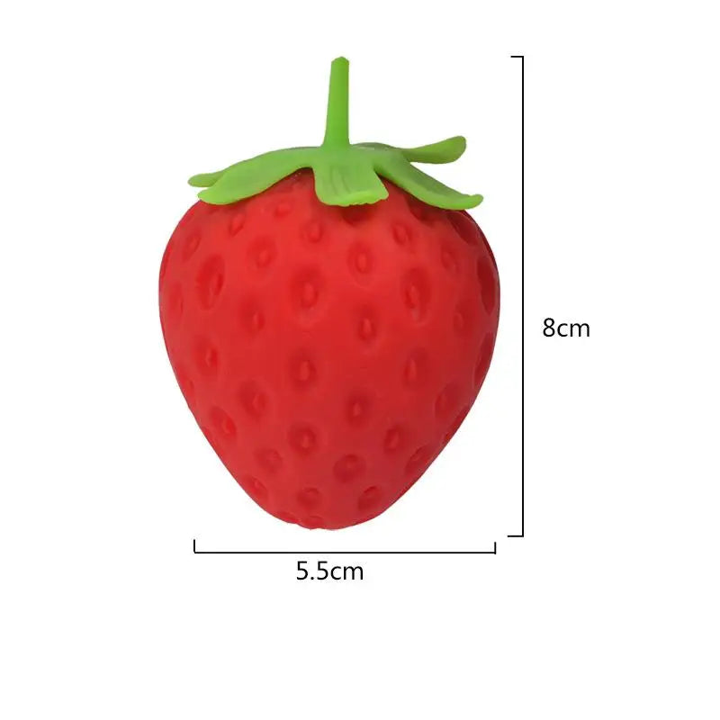Strawberry Squeeze Toy – Slow Rebound Stress Relief Fidget Ball
