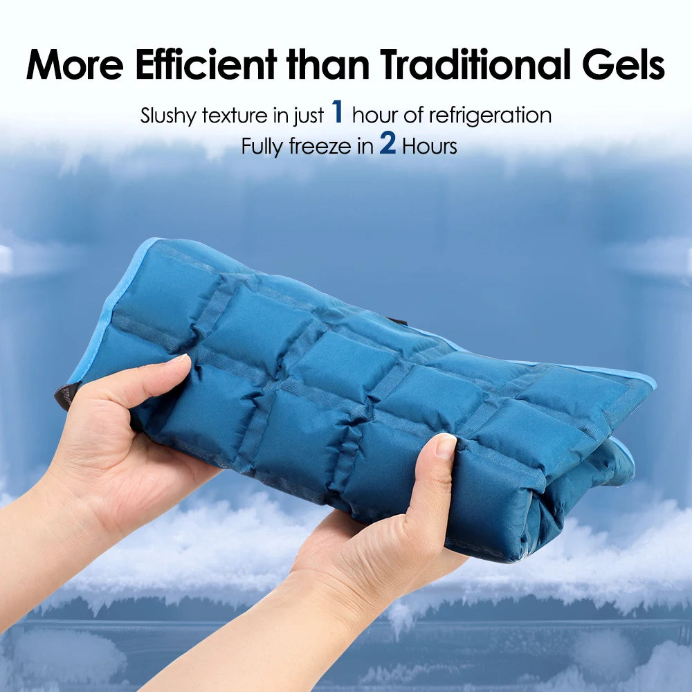 1PC Reusable Hot Cold Gel Pack Large Ice Pack Cooling Mat for Back/Knee/Calf/Shoulder Relaxation for First Aid Sports Sprain Peaceful Pleasures Health and Wellness