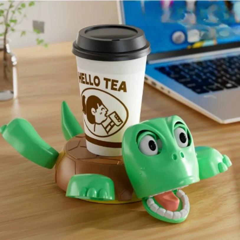 Funny Turtle Coaster – Pop-Out Eyes & Limbs Novelty Cup Mat