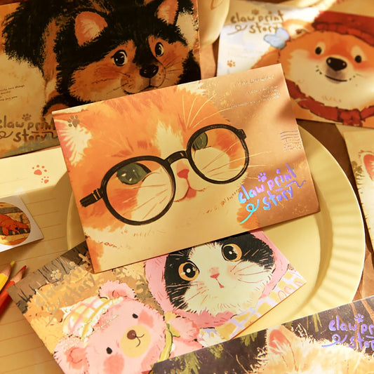 Envelope Cat Dog Story Series Cute Pet Ins Commemorative Blessing Peaceful Pleasures Health and Wellness