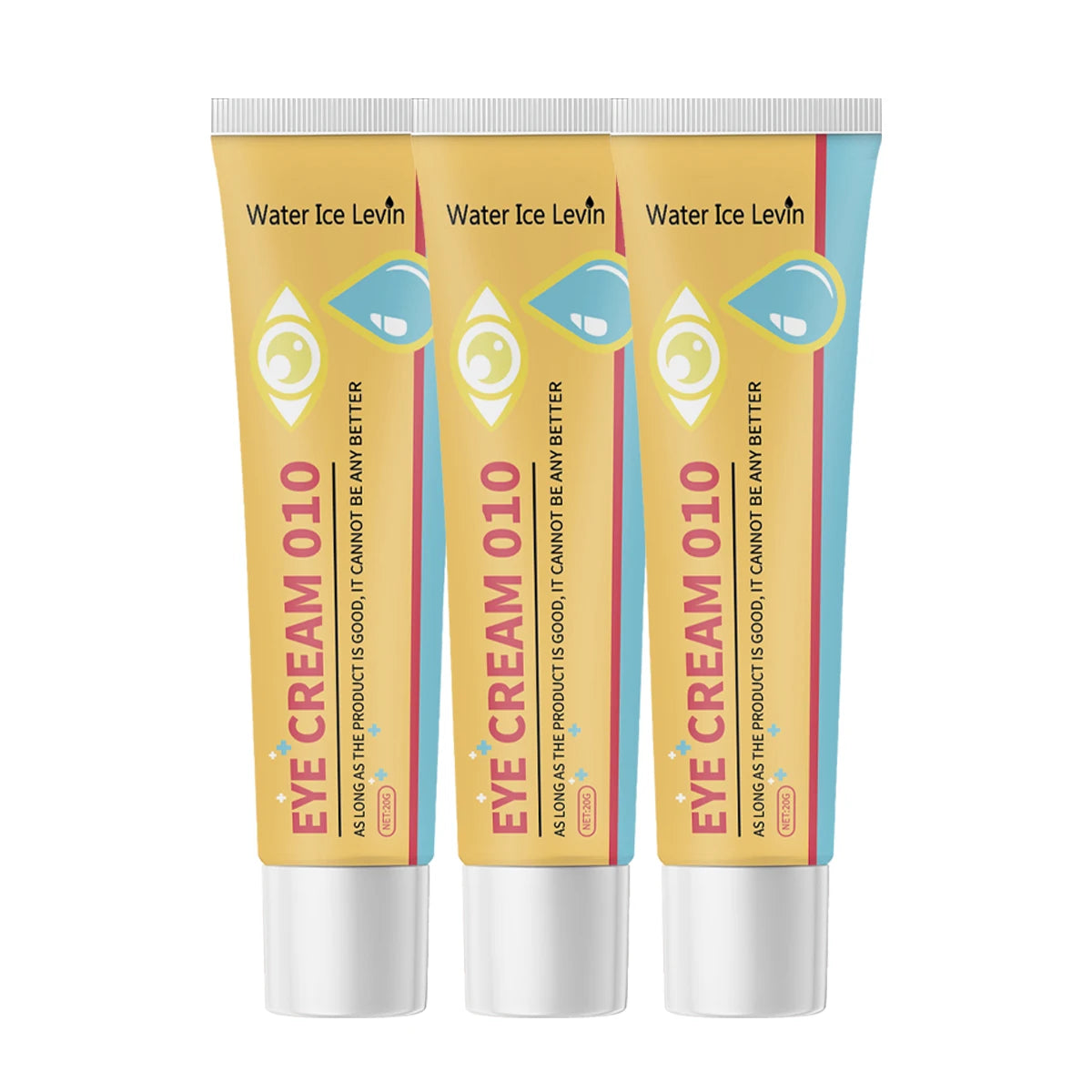 Retinol & Hyaluronic Acid Eye Cream – Hydrating Anti-Aging Eye Cream Peaceful Pleasures Health and Wellness Gold 20g