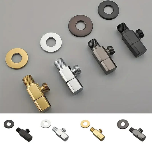 Mini Brass Tee Valve – Gold & Silver, Universal Threads Brass Tee Valve Peaceful Pleasures Health and Wellness