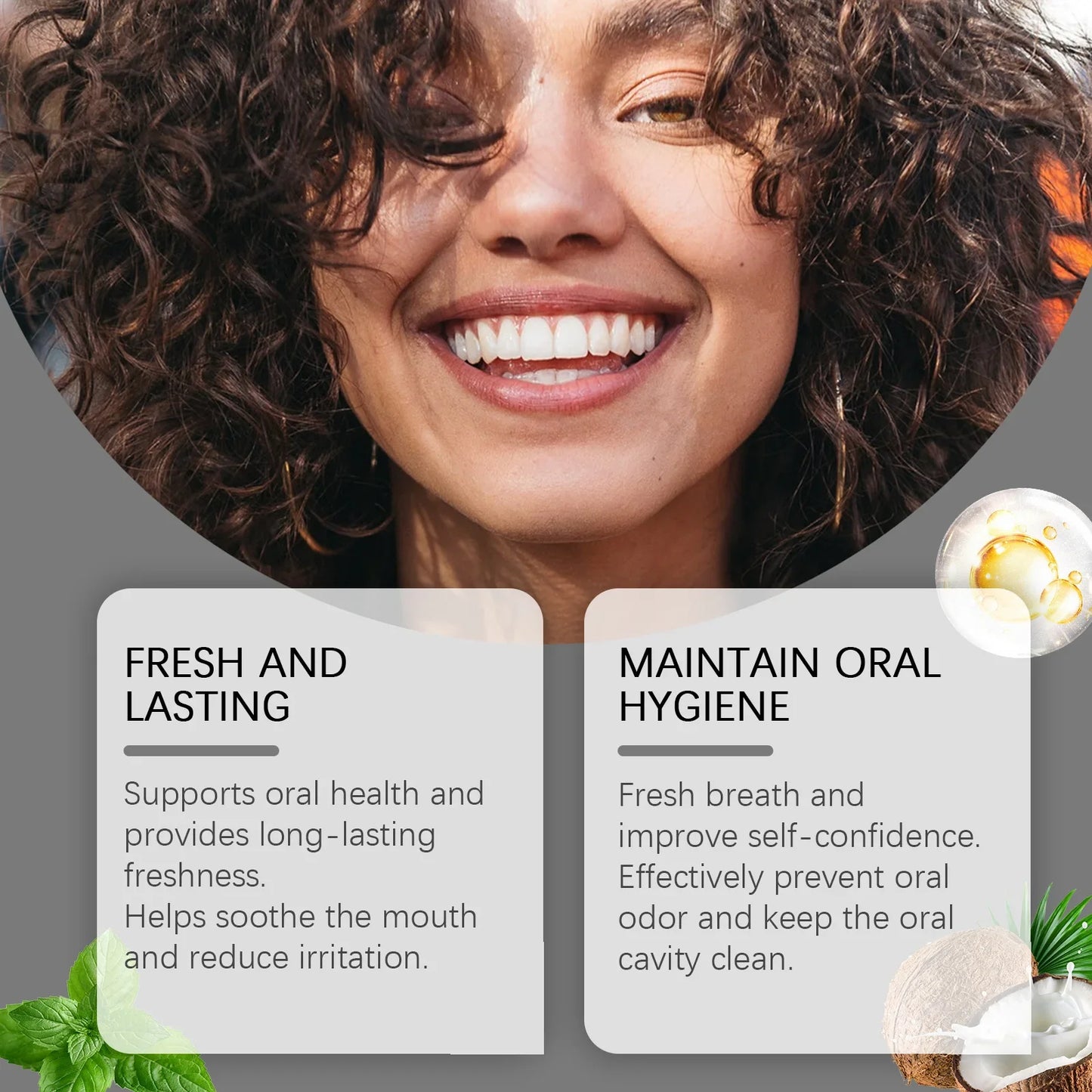 Oralhoe Coconut Oil Mouthwash – Whiten Teeth & Fresh Breath