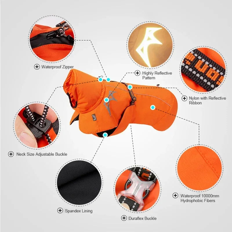 Truelove Warmer Dog Winter Coat Pet Jacket Fashion Dog Clothes Waterproof Windproof Reflective Outdoor Dog Coat TLG2372 Peaceful Pleasures Health and Wellness