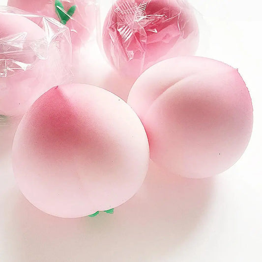 Creative Anti Stress Peach Children's Ball Pinching Toy Fidget Peaceful Pleasures Health and Wellness
