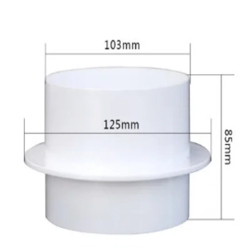 Round Pipe Check Valve – Air Duct Draft Blocker for Exhaust Fans