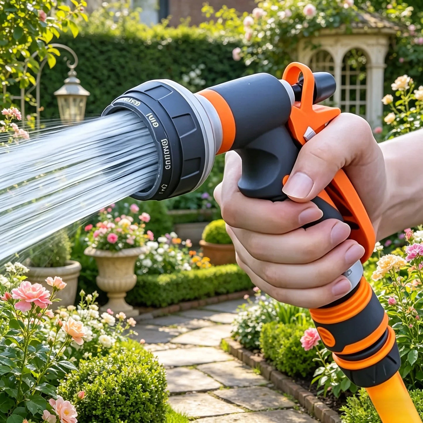 8-Mode High Pressure Garden Spray Gun – Adjustable Hose Nozzle