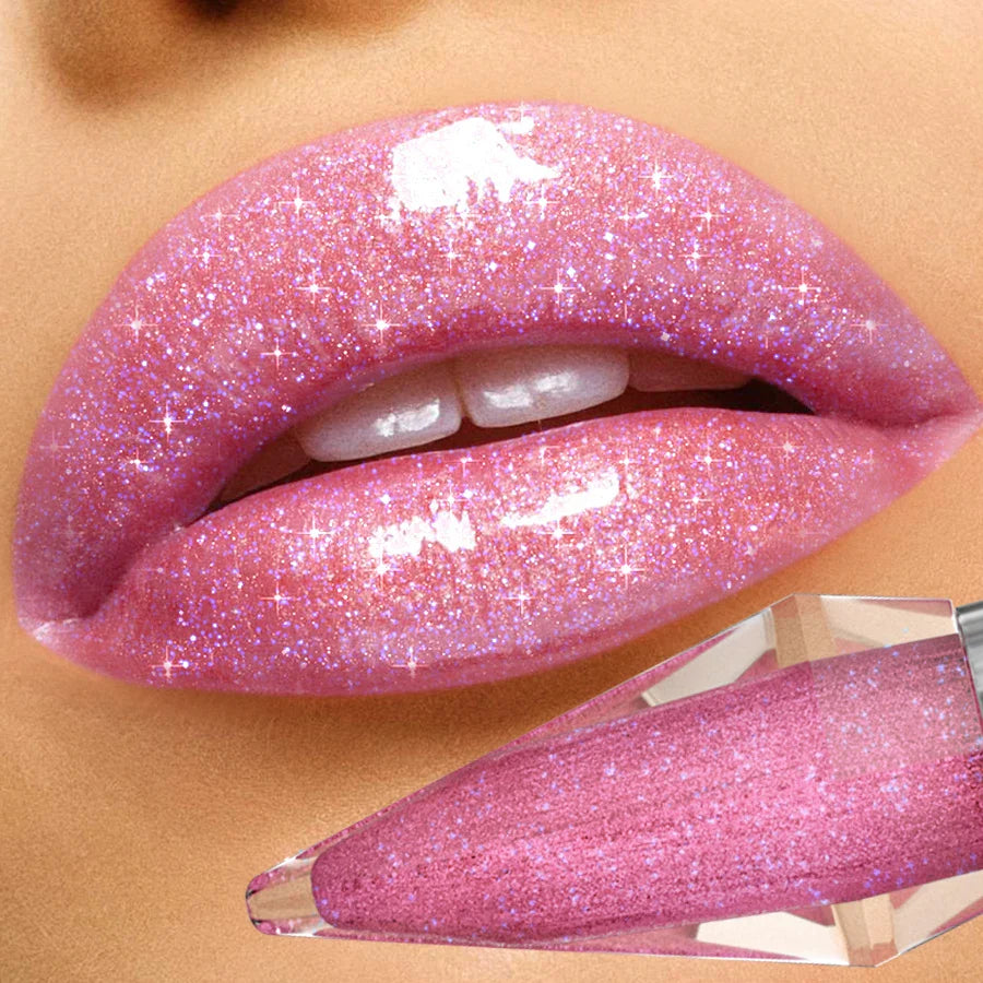 FUNPARK 8-Color Glitter Shimmer Lip Gloss | Diamond Lipstick