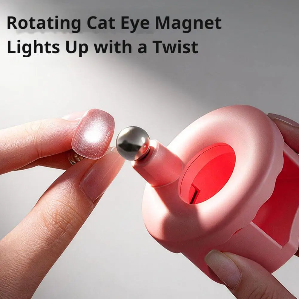 Rotating cat eye nail magnet, multi-faceted precision magnetic tool, suitable for glass bead light-chasing effect, beginner nail Peaceful Pleasures Health and Wellness