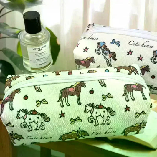 Cute Pony Kawaii Pencil Case – Large Capacity Stationery Bag Kawaii Pencil Case Oasis Select