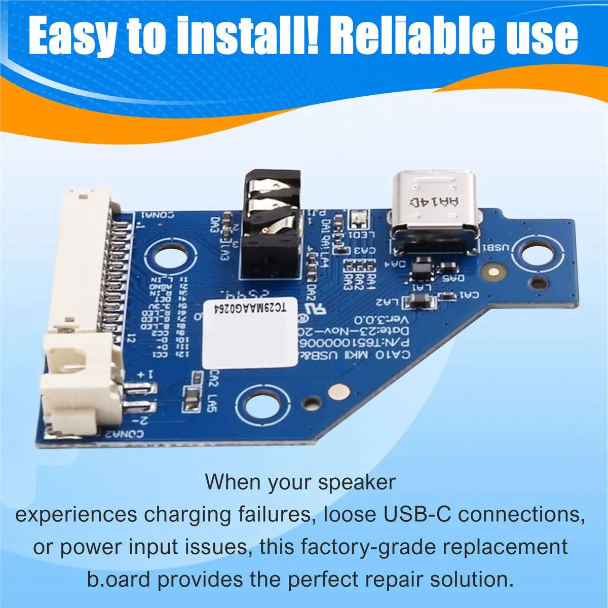 (ABDH) 1 PCS Replacement Speaker Charging Port for B&O Beolit20 B20 Bluetooth Speaker Charging Port Repair Parts Peaceful Pleasures Health and Wellness