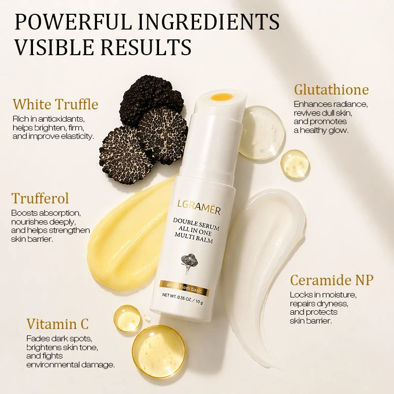 LGRAMER Vegan White Truffle Anti-Wrinkle Cream | 3-in-1 Balm