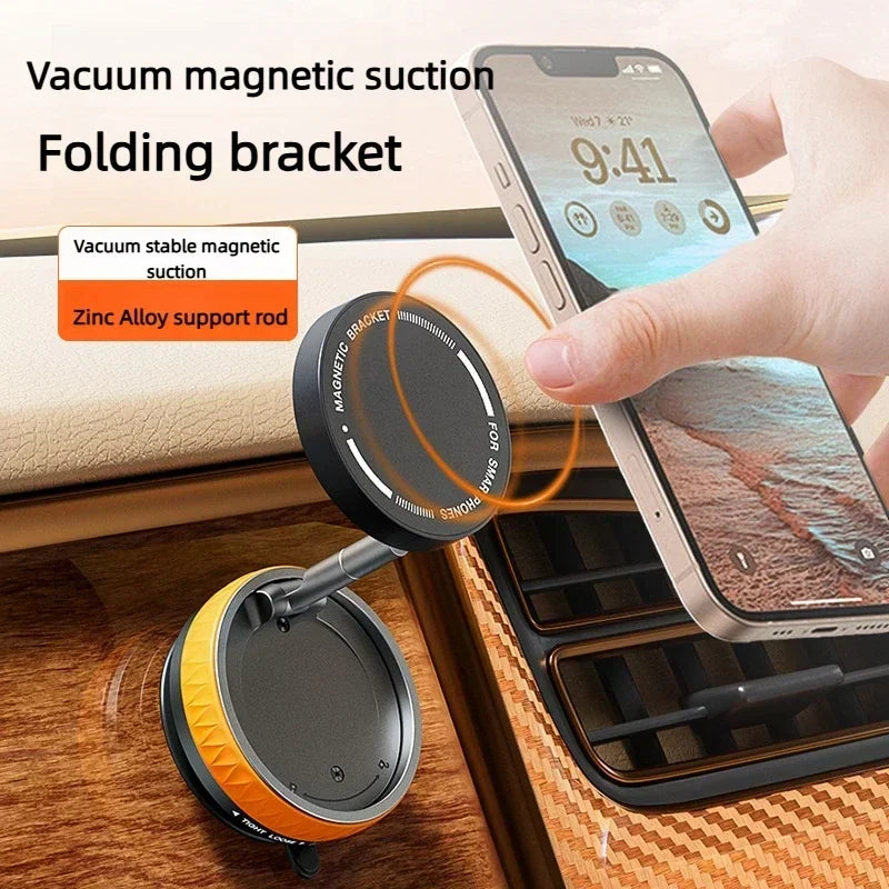 Magnetic Vacuum Suction Car Phone Mount | 360° Adjustable
