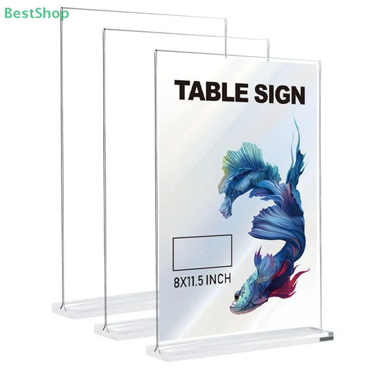 Acrylic Sign Holder A4/A5/A6 Desk Menu & Price Display Stand Acrylic Sign Holder Oasis Select