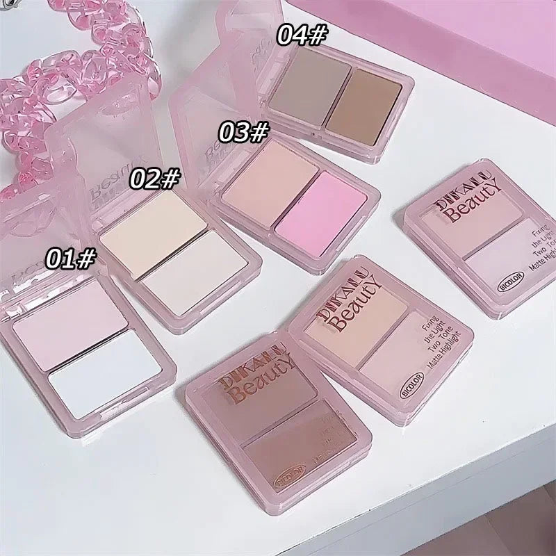 Two-Tone Contour & Highlight Powder Palette | Bronzer Makeup