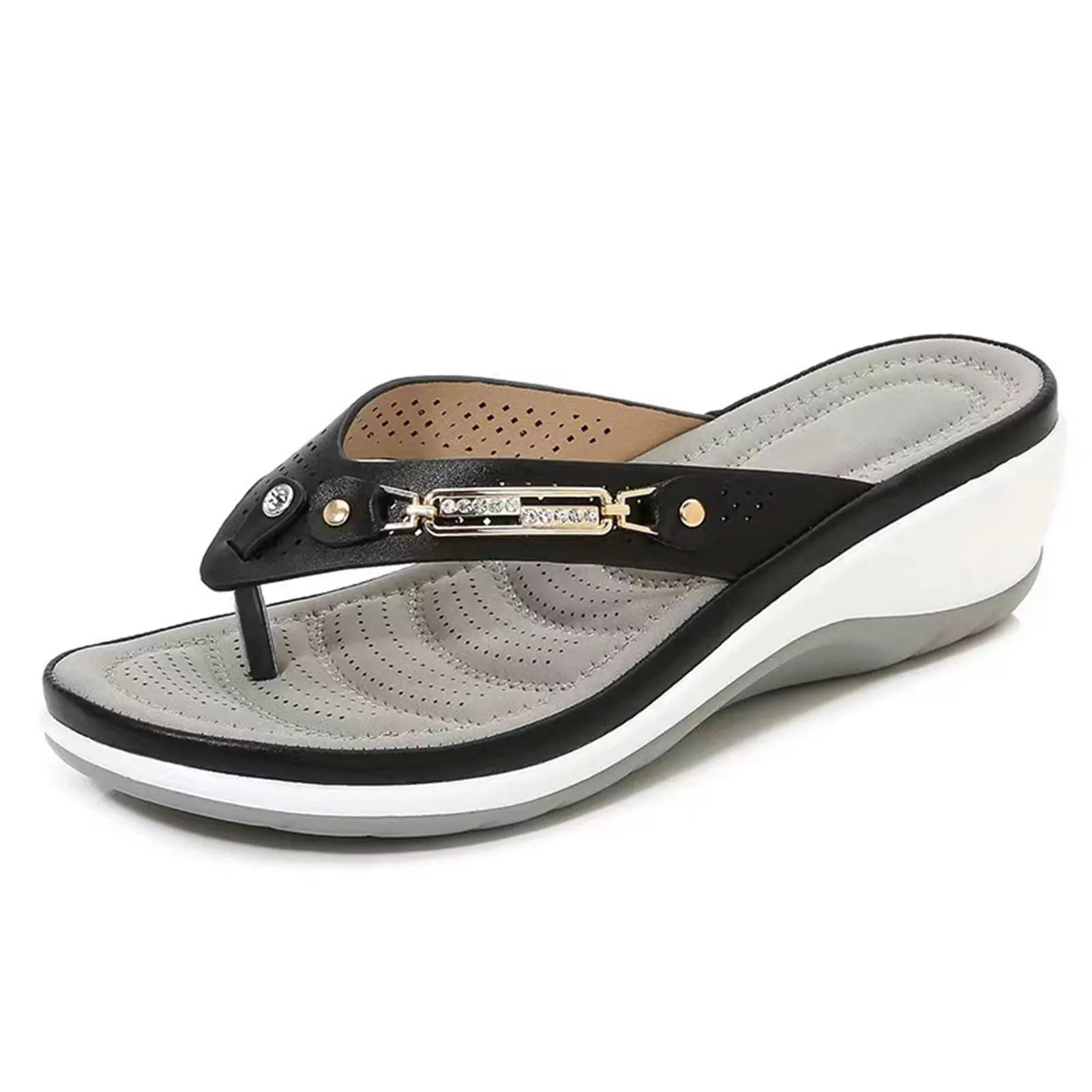 2024 Women's Slippers New Fashion Slides Non-Slip Shoes Beach Sandals Women Outside Leisure Flip Flops Wear Open Toe Peaceful Pleasures Health and Wellness