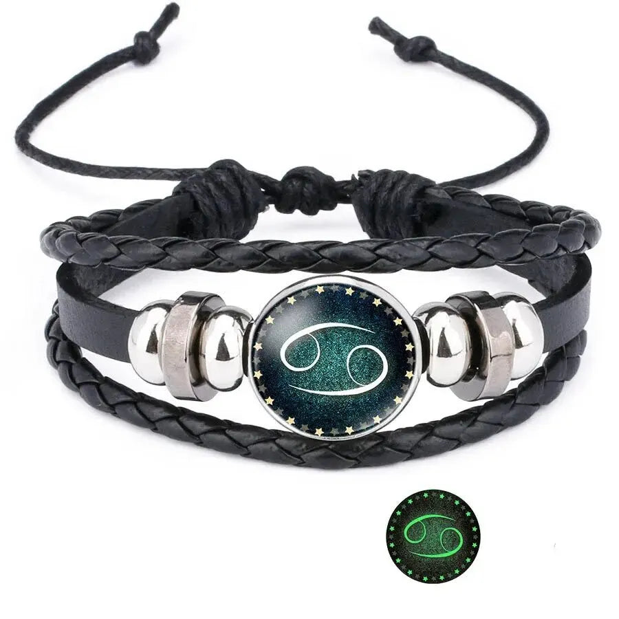 Glow in the Dark Zodiac Constellation Bracelet | All 12 Signs