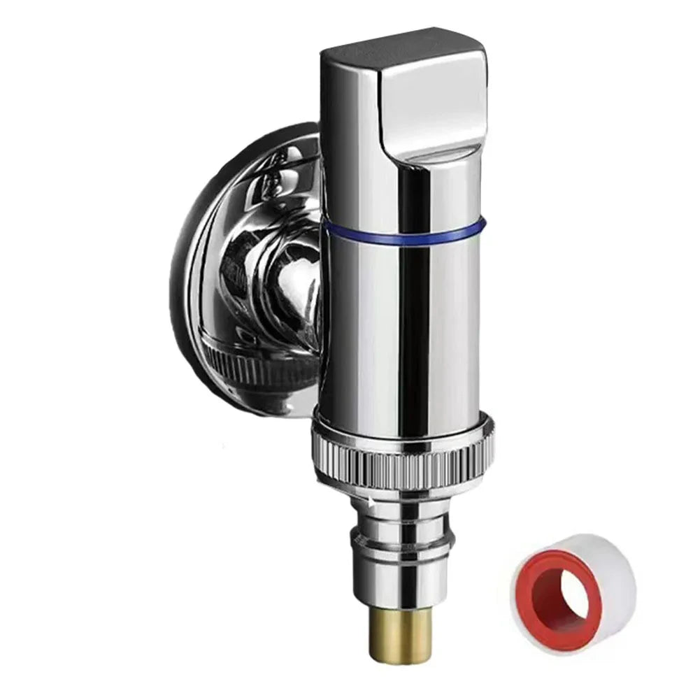 G1/2 Wall-Mount Brass Angle Valve – Washing Machine Water Shut-Off