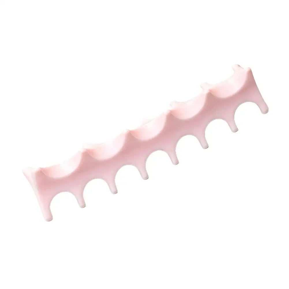 Silicone Fishbone Nail Brush Holder – 5-Slot Pen Organizer