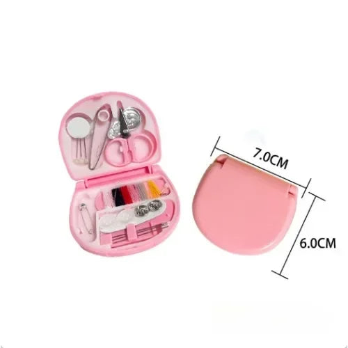 Portable Handheld Sewing Kit – Mini Travel Machine & Tools Travel Sewing Kit Peaceful Pleasures Health and Wellness Pink