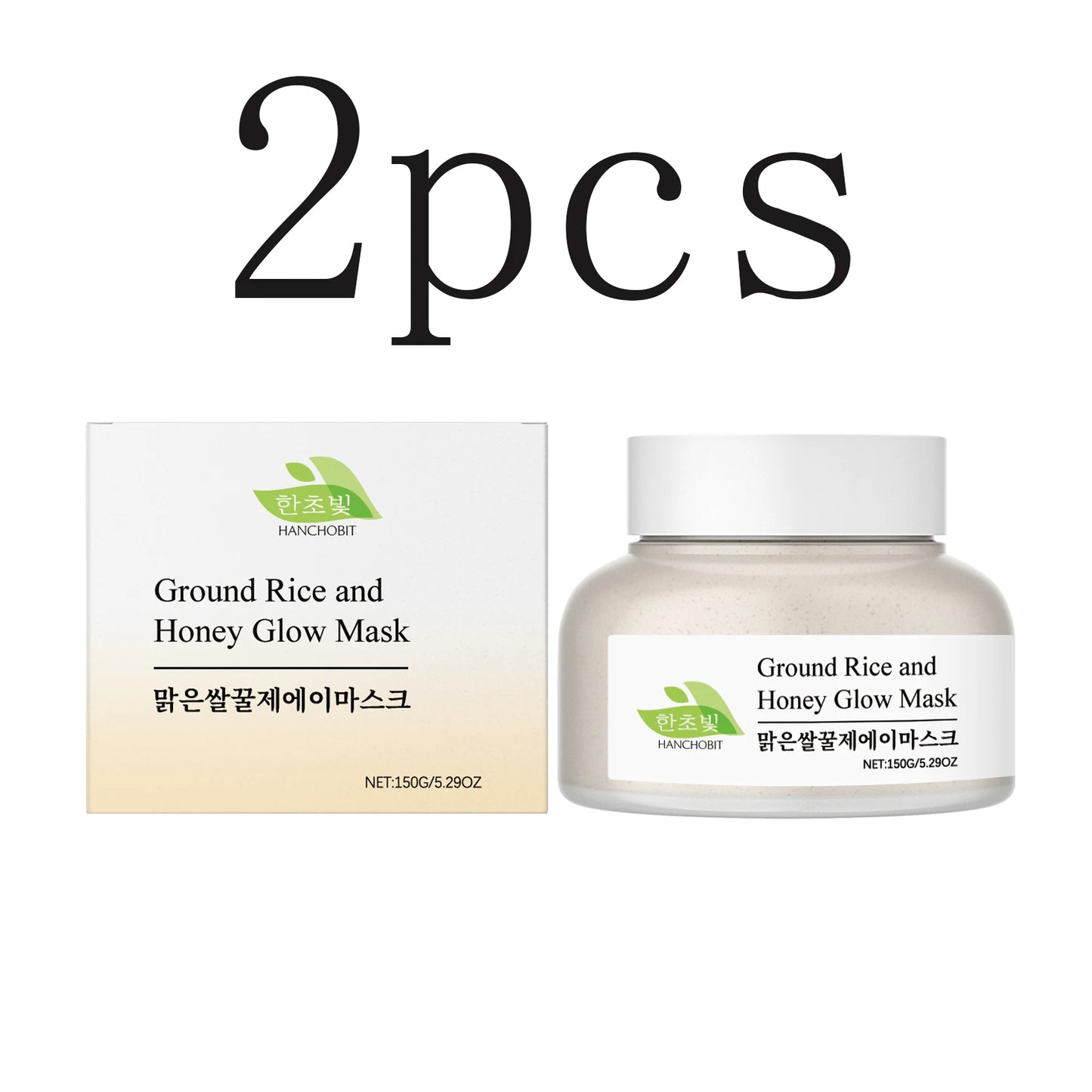 Rice & Honey Clay Face Mask – Hydrating & Exfoliating 150g