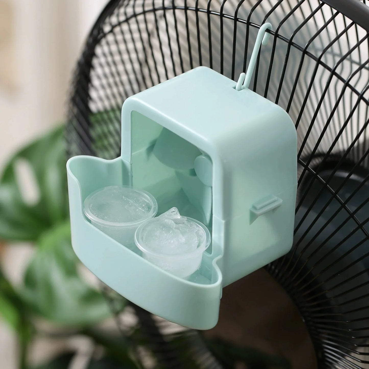 Hanging Ice Cooling Device for Stand Fan – No-Drill Mist