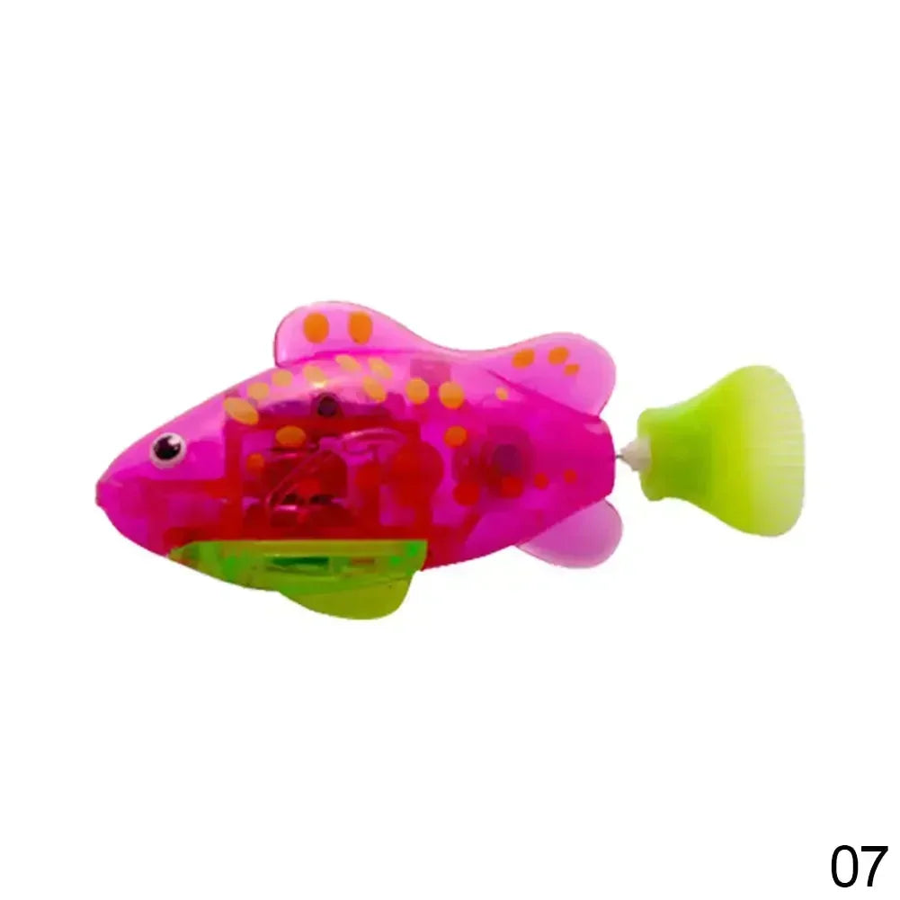 Interactive LED Swimming Fish Cat Toy – Water Activated