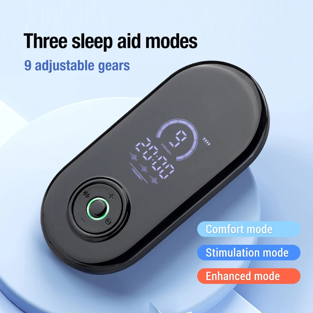 CES Ear Clip Sleep Aid 9 Levels 3 Modes Microcurrent Insomnia Reliever Natural Physical Smart Sleep Helper Anxiety Stress Relief Peaceful Pleasures Health and Wellness