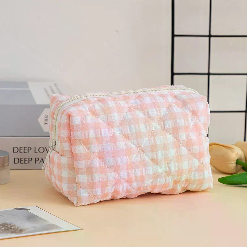 Bow-Knot Travel Portable Minimalist Large Capacity Soft Storage Makeup Bag Peaceful Pleasures Health and Wellness