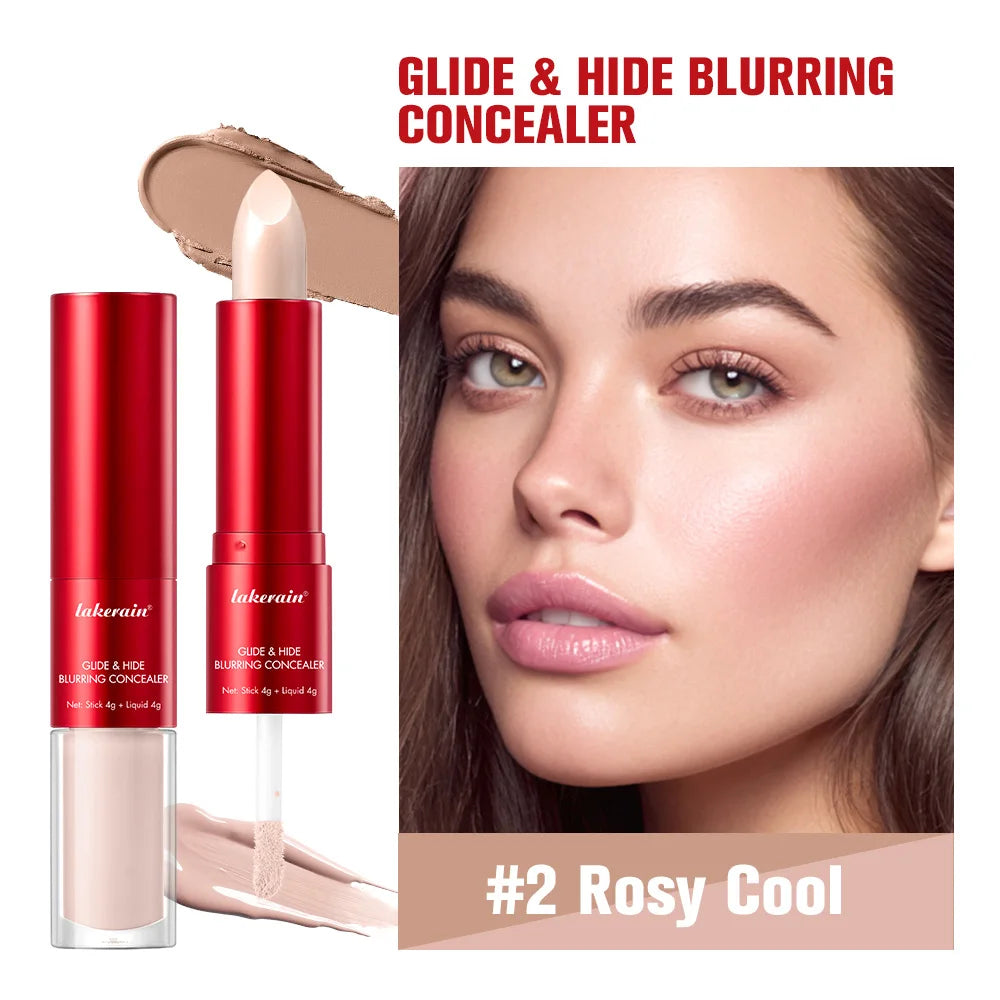 Super Concealer Creamy Glide Blurring Texture Conceals Dark Circles Wrinkles Long Lasting Water Proof Base Makeup Peaceful Pleasures Health and Wellness 2Rosy Cool