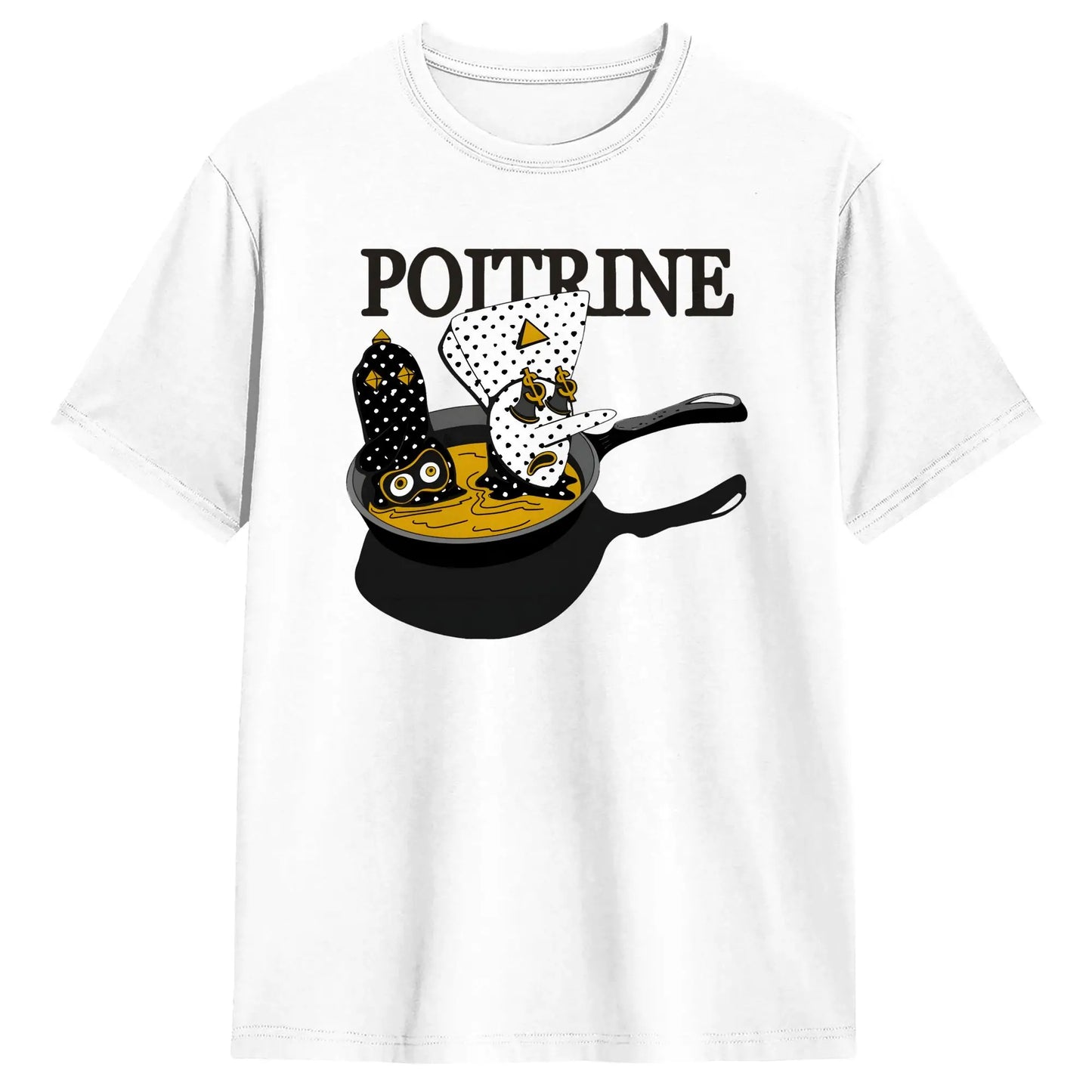 Men's T-Shirt Angine De Poitrine Band Fashion Cotton Tees Short Sleeve T Shirts O Neck Clothing Printed Peaceful Pleasures Health and Wellness