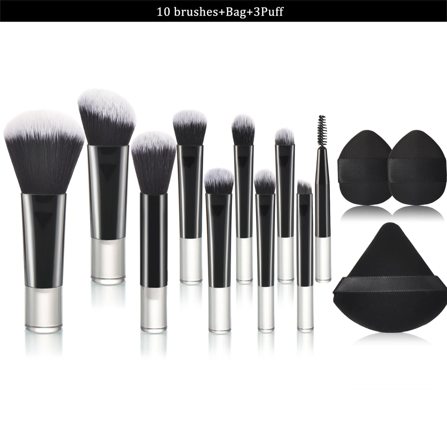 10-Piece Pink Mini Travel Makeup Brush Set | Professional Tools