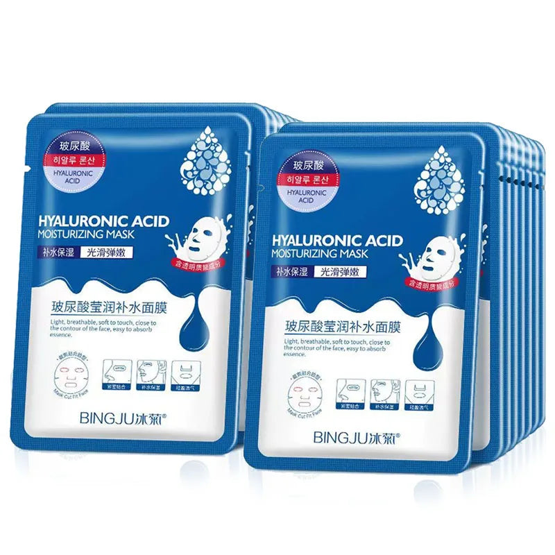 BIOAOUA Hyaluronic Acid Sheet Masks – Hydrating & Anti-Aging