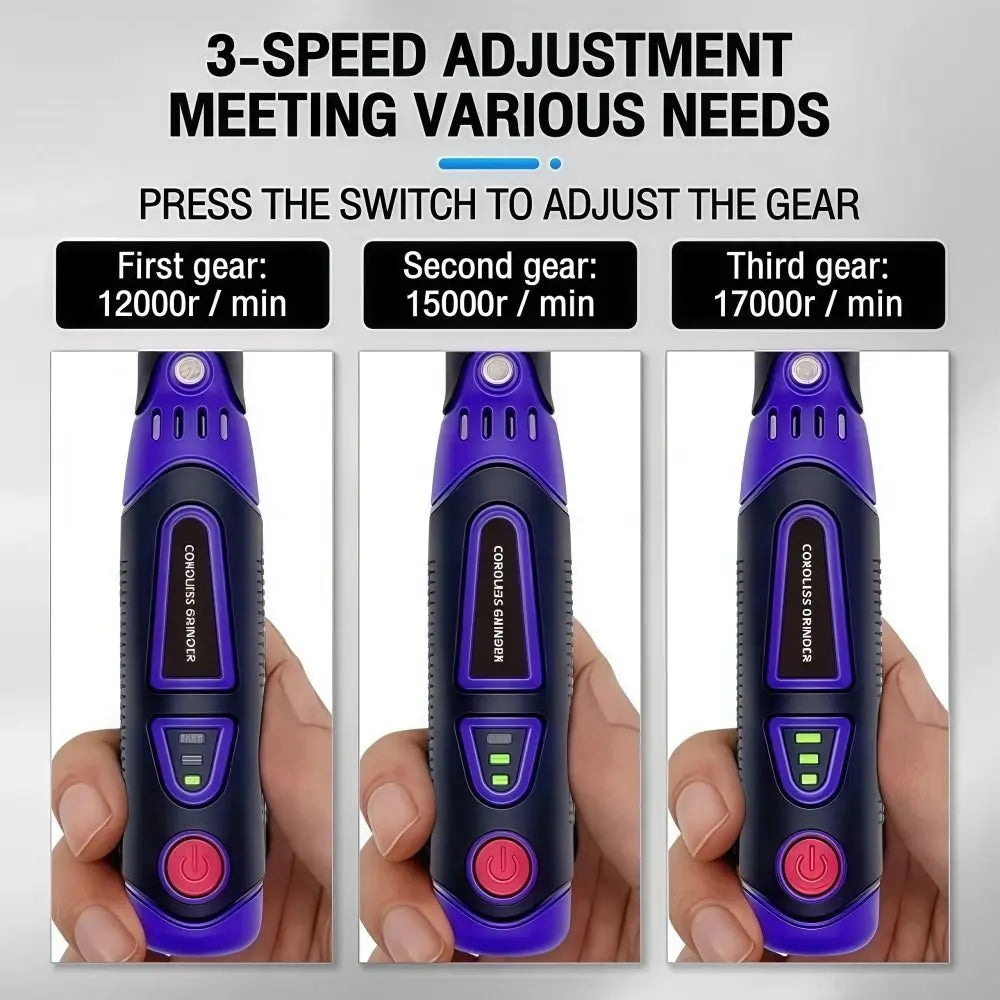 Mini Rotary Tool Kit 3.6V | 82-Pc USB Rechargeable Engraver