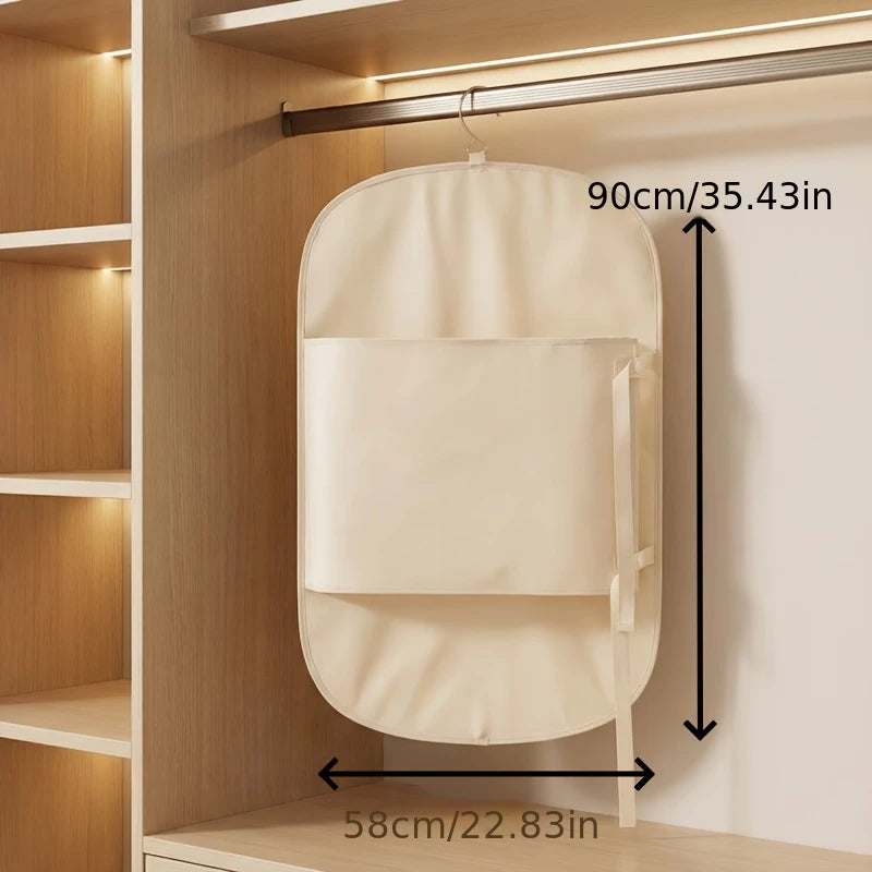 Closet Compression Hanging Bag Down Jackets Coats Space Saving 50% Bedroom Accessories Clothing Organizer Peaceful Pleasures Health and Wellness