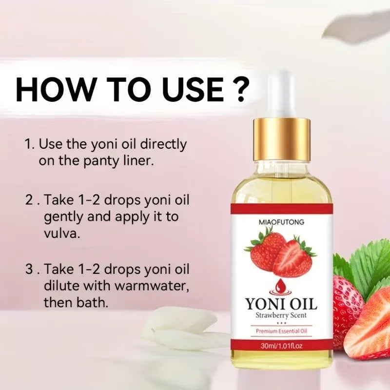 Rose & Strawberry Yoni Oil – Female Intimate Essential Oil