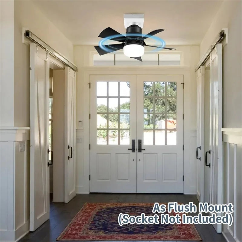 RTONTR LED Ceiling Fan Light with Remote | Modern Dimmable