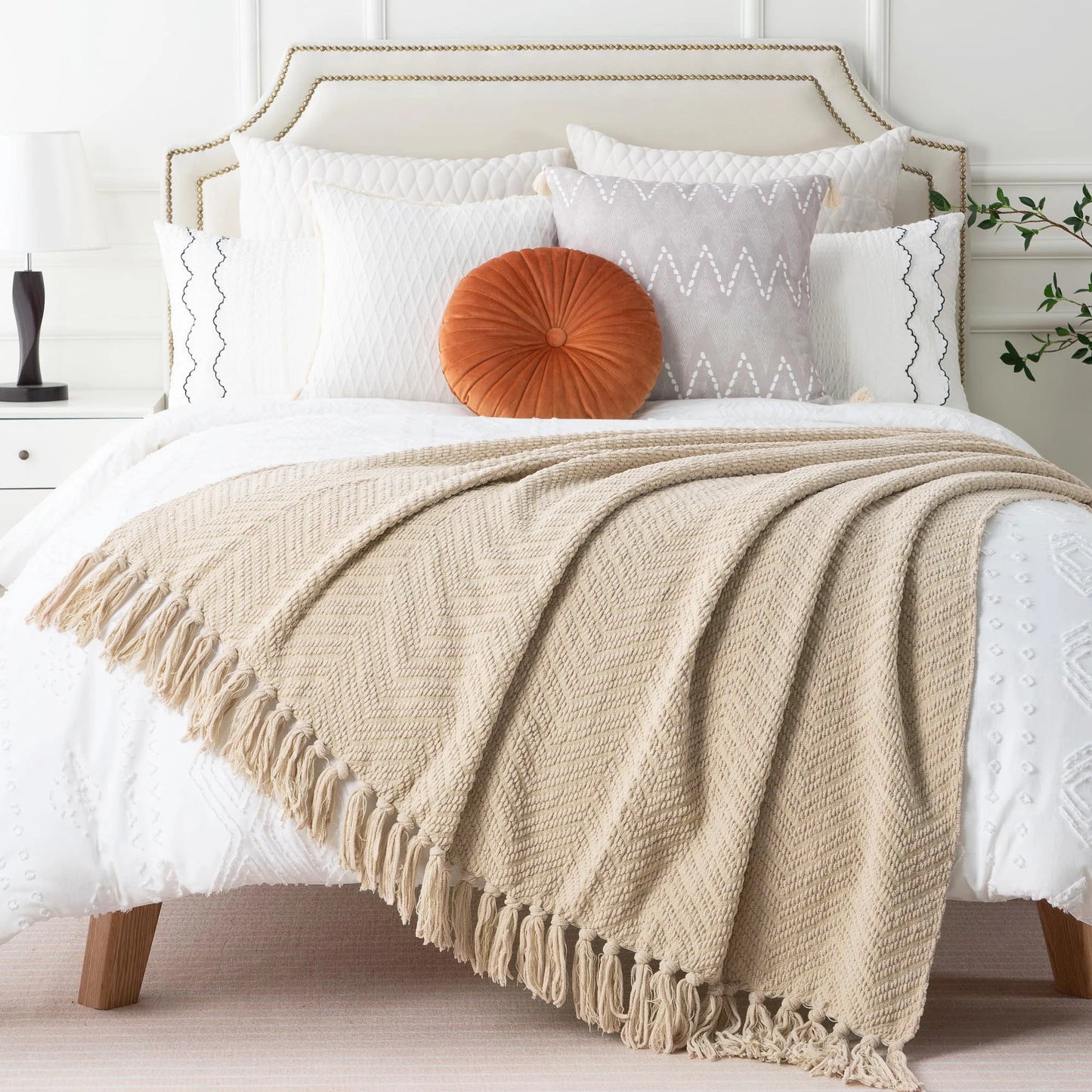 Battilo Chenille Knit Throw Blanket | Soft Couch & Sofa Throw