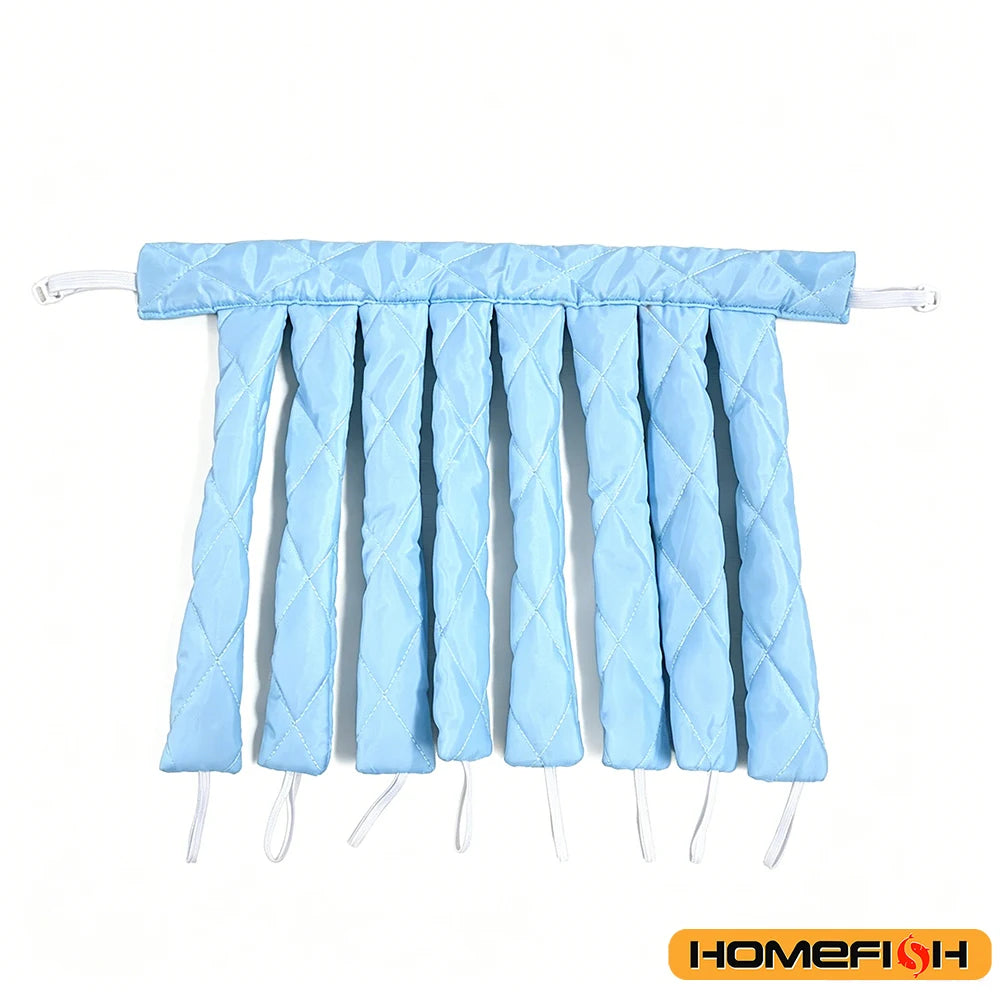Heatless Curling Rod Headband for Lazy Hair - Silk Ribbon Soft Wave Formers for Sleeping No Heat Curls Peaceful Pleasures Health and Wellness Blue