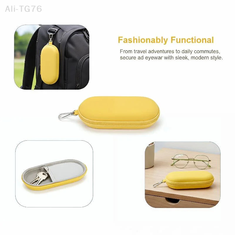 Hard Shell Double Glasses Case | Dual Eyewear Storage Box