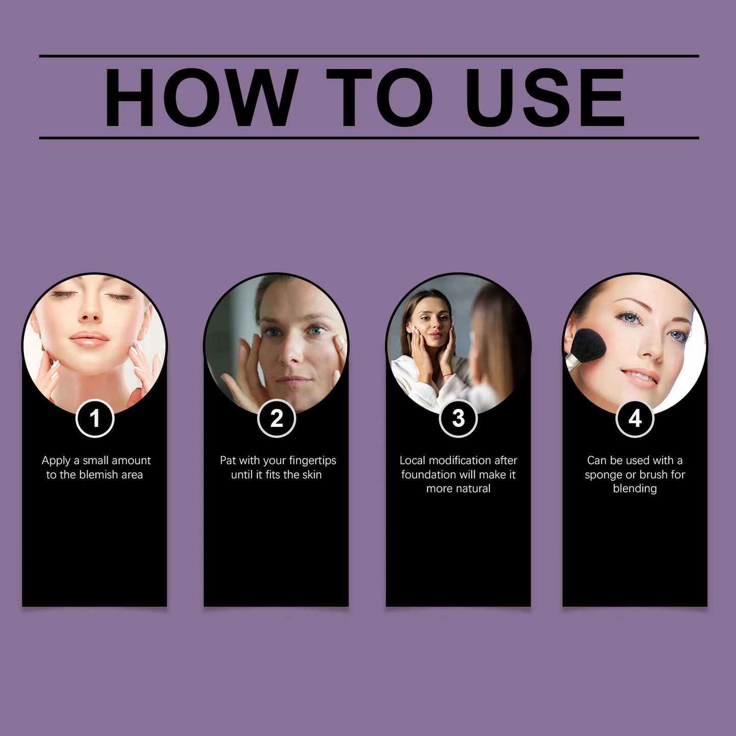 OceAura Flawless Waterproof Concealer – Dark Circles & Acne Cover