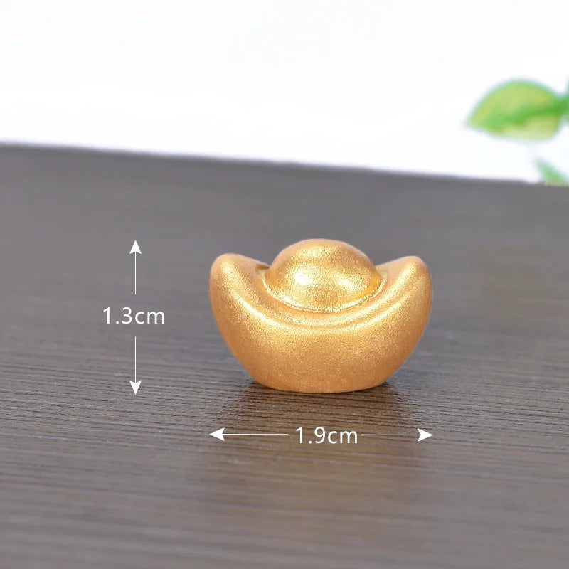 Feng Shui Auspicious Fa Cai Money Tree Gold Ingot Bag Lucky Fortune