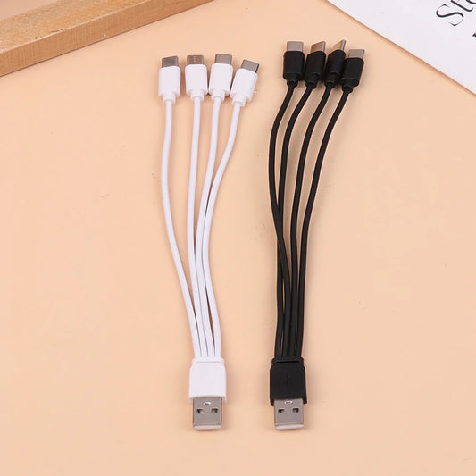 4-in-1 USB-C Charging Cable 20cm | 4 Port Type-C Splitter USB-C Splitter Cable Peaceful Pleasures Health and Wellness