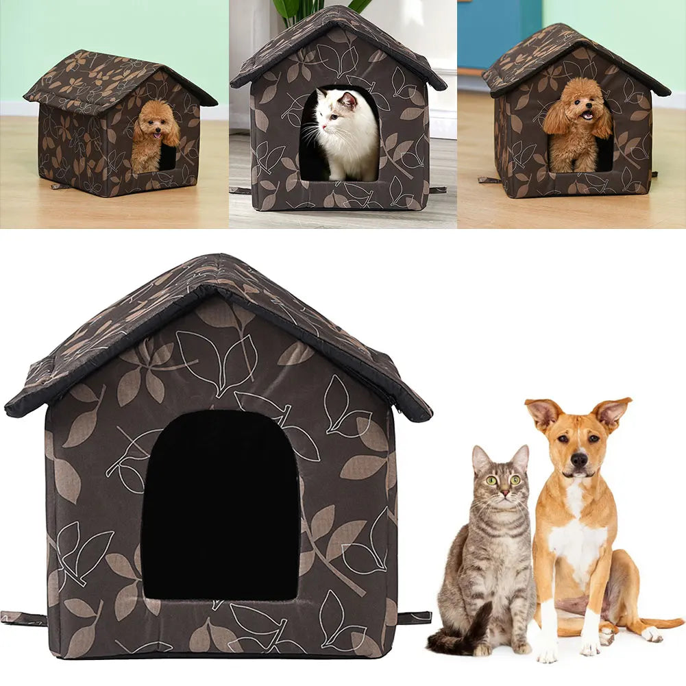 Waterproof Pet Bed House – Puppy Kennel & Kitten Cave Hut