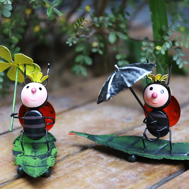 Little Ladybug Creative Department Healing Small Ornaments Living Room Computer Desktop TV Cabinet Modern Home Garden Decoration Peaceful Pleasures Health and Wellness