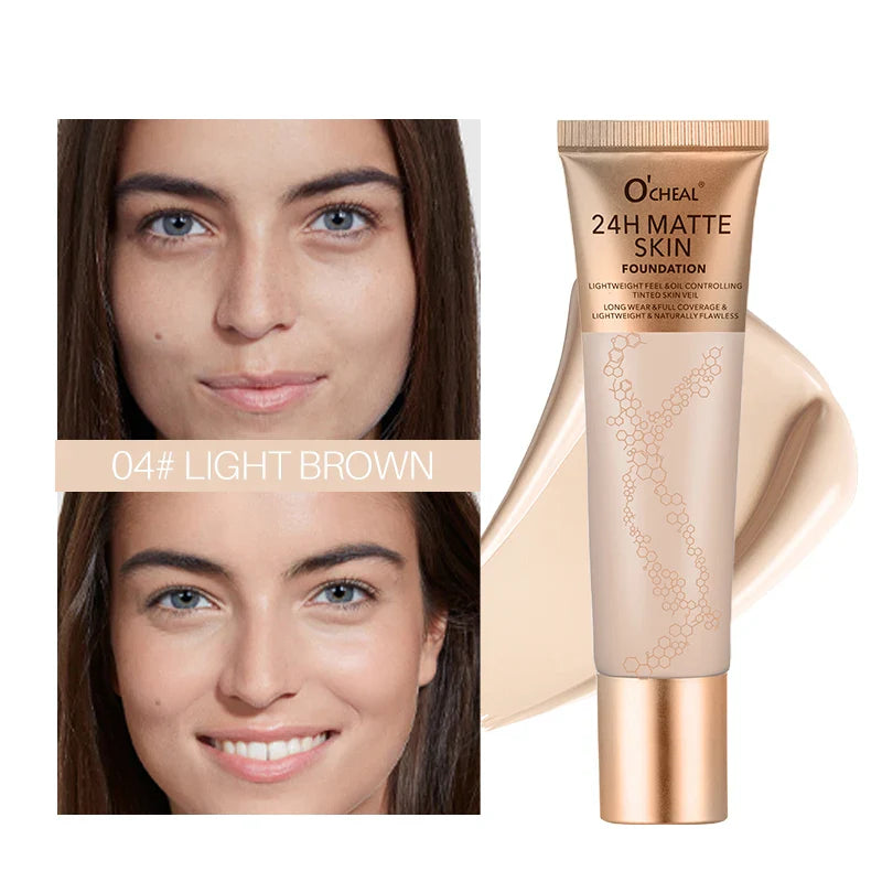 Waterproof Liquid Foundation – Natural Finish, Multi-Shade